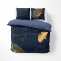 Pościel bawełniana 160x200 granatowa złota liście miłorzębu 4863 A Holland Home 73 Pościel bawełniana 160x200 granatowa złota liście miłorzębu 4863 A Holland Home 73