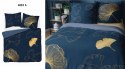 Pościel bawełniana 160x200 granatowa złota liście miłorzębu 4863 A Holland Home 73 Pościel bawełniana 160x200 granatowa złota liście miłorzębu 4863 A Holland Home 73