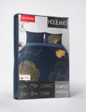 Pościel bawełniana 160x200 granatowa złota liście miłorzębu 4863 A Holland Home 73 Pościel bawełniana 160x200 granatowa złota liście miłorzębu 4863 A Holland Home 73