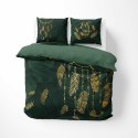 Pościel bawełniana 160x200 zielona złota łapacz snów pióra 4862 A Holland Home 73 Pościel bawełniana 160x200 zielona złota łapacz snów pióra 4862 A Holland Home 73