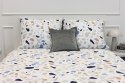 Pościel bawełniana 220x200 Lastryko biała kolorowa I24 Pościel bawełniana 220x200 Lastryko biała kolorowa I24