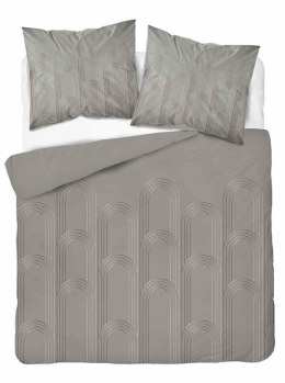 Pościel satynowa 220x200 beżowa gemetria 4605 A Home Satin 64