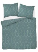Pościel satynowa 220x200 miętowa geometria 4602 A Home Satin 64 Pościel satynowa 220x200 miętowa geometria 4602 A Home Satin 64