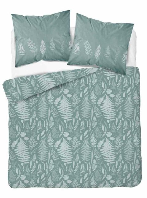 Pościel satynowa 220x200 miętowa liście 4603 A Home Satin 64 Pościel satynowa 220x200 miętowa liście 4603 A Home Satin 64