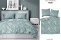Pościel satynowa 220x200 miętowa liście 4603 A Home Satin 64 Pościel satynowa 220x200 miętowa liście 4603 A Home Satin 64