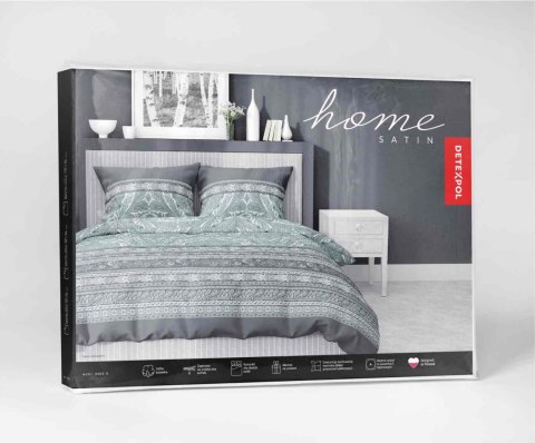 Pościel satynowa 220x200 miętowa oranamenty 4606 A Home Satin 64 Pościel satynowa 220x200 miętowa oranamenty 4606 A Home Satin 64