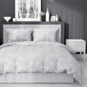 Pościel satynowa 220x200 szara geometria 4604 A Home Satin 64 Pościel satynowa 220x200 szara geometria 4604 A Home Satin 64