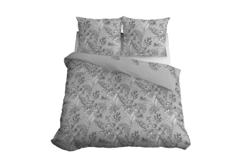 Pościel satynowa 220x200 szara kwiaty 4601 A Home Satin 64 Pościel satynowa 220x200 szara kwiaty 4601 A Home Satin 64