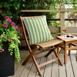 Poszewka dekoracyjna 45x45 Garden 6 niebieska pasy wodoodporna Eurofirany