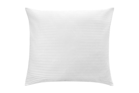 Poszewka hotelowa 50x60 Adamaszkowa biała w paski 1 cm na zakład I24 Poszewka hotelowa 50x60 Adamaszkowa biała w paski 1 cm na zakład I24