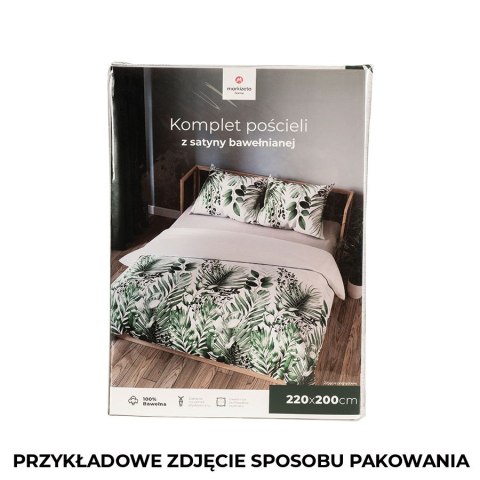 VERDURA Komplet pościeli z bawełny satynowej 160x200cm 100060/SAT/000/160200/1 VERDURA Komplet pościeli z bawełny satynowej 160x200cm 100060/SAT/000/160200/1