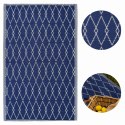 Dywan zewnętrzny 120x170 Inez na balkon taras granatowy geometria Dywan zewnętrzny 120x170 Inez na balkon taras granatowy geometria
