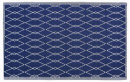 Dywan zewnętrzny 120x170 Inez na balkon taras granatowy geometria