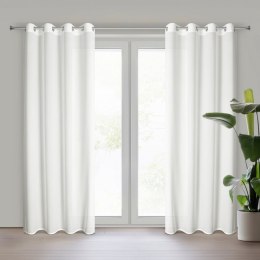 Firana gotowa Rossi 135x250 biała złota na przelotkach Eurofirany