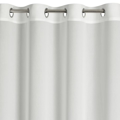 Firana gotowa Rossi 135x250 biała złota na przelotkach Eurofirany Firana gotowa Rossi 135x250 biała złota na przelotkach Eurofirany