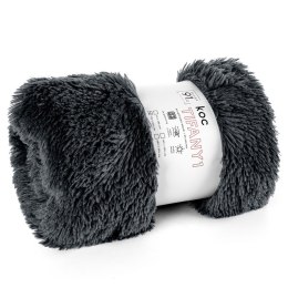 Koc narzuta 170x210 Tiffany 1 stalowy włochacz pled D91