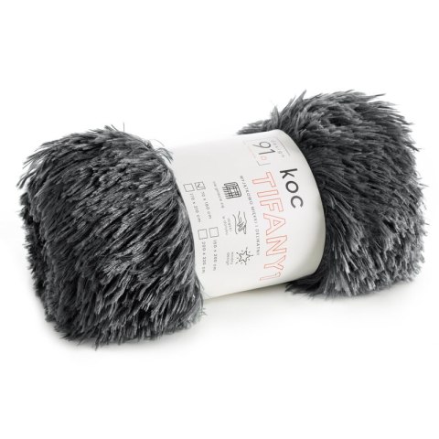 Koc narzuta na fotel 70x160 Tiffany 1 stalowy włochacz pled D91 Koc narzuta na fotel 70x160 Tiffany 1 stalowy włochacz pled D91