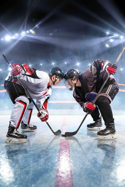 Koc polarowy 100x150 hokejowy Hockey niebieski JF24 Koc polarowy 100x150 hokejowy Hockey niebieski JF24