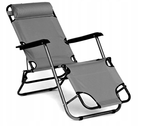 Leżak ogrodowy 153x60x80 ISWING COMFORT grafitowy Domarex Leżak ogrodowy 153x60x80 ISWING COMFORT grafitowy Domarex