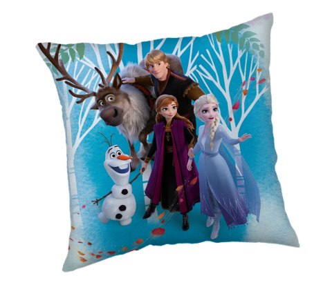 Poduszka dziecięca 40x40 Frozen Kraina lodu family niebieska JF24 Poduszka dziecięca 40x40 Frozen Kraina lodu family niebieska JF24