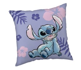 Poduszka dziecięca 40x40 Lilo and Stitch fioletowa JF24
