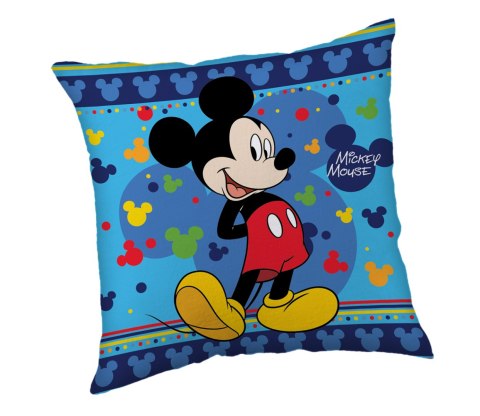 Poduszka dziecięca 40x40 Myszka Miki Mickey niebieska JF24 Poduszka dziecięca 40x40 Myszka Miki Mickey niebieska JF24