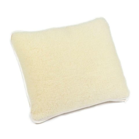 Poduszka wełniana merynos 40x45 Kremowa naturalna, lamówka ecru Wyroby rehabilitacyjne pościelowe wyroby rozgrzewające Poduszka wełniana merynos 40x45 Kremowa naturalna, lamówka ecru Wyroby rehabilitacyjne pościelowe wyroby rozgrzewające