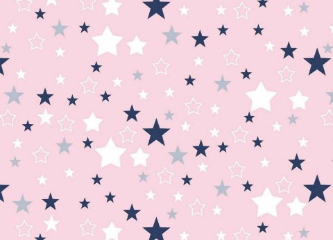 Pościel bawełniana 100x135 362K gwiazdki różowa Kids 24 z poszewką 40x60 Pościel bawełniana 100x135 362K gwiazdki różowa Kids 24 z poszewką 40x60