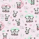 Pościel bawełniana 100x135 669K pandy różówa kolorowa Kids 24 z poszewką 40x60 Pościel bawełniana 100x135 669K pandy różówa kolorowa Kids 24 z poszewką 40x60