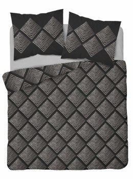 Pościel bawełniana 220x200 czarna geometria 4845 A Bawełna 74