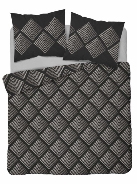 Pościel bawełniana 220x200 czarna geometria 4845 A Bawełna 74 Pościel bawełniana 220x200 czarna geometria 4845 A Bawełna 74