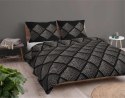 Pościel bawełniana 220x200 czarna geometria 4845 A Bawełna 74 Pościel bawełniana 220x200 czarna geometria 4845 A Bawełna 74