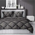 Pościel bawełniana 220x200 czarna geometria 4845 A Bawełna 74 Pościel bawełniana 220x200 czarna geometria 4845 A Bawełna 74