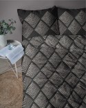 Pościel bawełniana 220x200 czarna geometria 4845 A Bawełna 74 Pościel bawełniana 220x200 czarna geometria 4845 A Bawełna 74