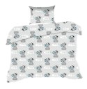 Pościel bawełniana 90x120 554K misie szara niebieska Kids 24 z poszewką 40x60 Pościel bawełniana 90x120 554K misie szara niebieska Kids 24 z poszewką 40x60