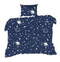 Pościel bawełniana 90x120 7K gwiazdozbiór granatowa planety Kids 24 z poszewką 40x60 Pościel bawełniana 90x120 7K gwiazdozbiór granatowa planety Kids 24 z poszewką 40x60