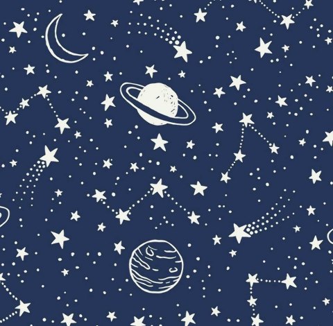 Pościel bawełniana 90x120 7K gwiazdozbiór granatowa planety Kids 24 z poszewką 40x60 Pościel bawełniana 90x120 7K gwiazdozbiór granatowa planety Kids 24 z poszewką 40x60