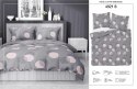 Pościel satynowa 140x200 szara kółka z jedną poszewką 4921 B Home Satin 81 Pościel satynowa 140x200 szara kółka z jedną poszewką 4921 B Home Satin 81