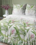 Pościel satynowa 160x200 biała zielona liście 4922 A Home Satin 81 Pościel satynowa 160x200 biała zielona liście 4922 A Home Satin 81