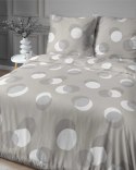 Pościel satynowa 220x200 beżowa kółka 4921 A Home Satin 81 Pościel satynowa 220x200 beżowa kółka 4921 A Home Satin 81