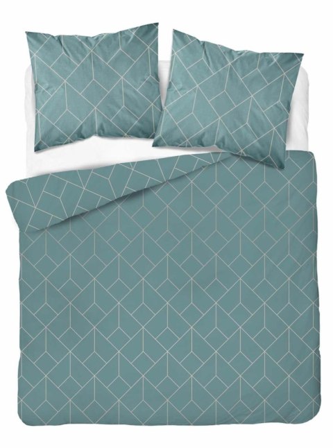 Pościel satynowa 220x200 miętowa geometria 4925 A Home Satin 81 Pościel satynowa 220x200 miętowa geometria 4925 A Home Satin 81