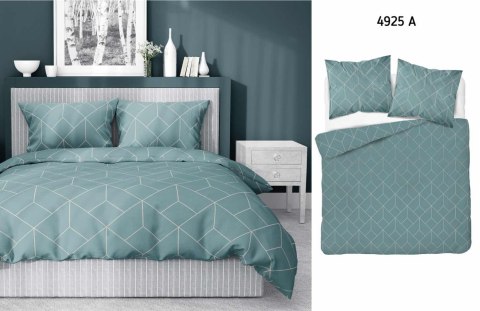 Pościel satynowa 220x200 miętowa geometria 4925 A Home Satin 81 Pościel satynowa 220x200 miętowa geometria 4925 A Home Satin 81