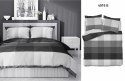 Pościel satynowa 220x200 szara kratka 4919 B Home Satin 81 Pościel satynowa 220x200 szara kratka 4919 B Home Satin 81