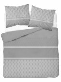 Pościel satynowa 220x200 szara liście 4924 A Home Satin 81 Pościel satynowa 220x200 szara liście 4924 A Home Satin 81