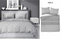 Pościel satynowa 220x200 szara liście 4924 A Home Satin 81 Pościel satynowa 220x200 szara liście 4924 A Home Satin 81