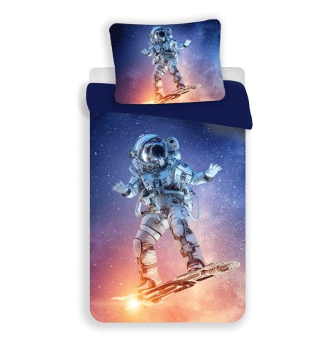 Pościel z mikrofibry 140x200 Astronauta niebieska kolorowa poszewka 70x90 Pościel z mikrofibry 140x200 Astronauta niebieska kolorowa poszewka 70x90