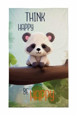 Ręczniczek do przedszkola 30x50 Panda niebieski dziecięcy bawełniany 18T