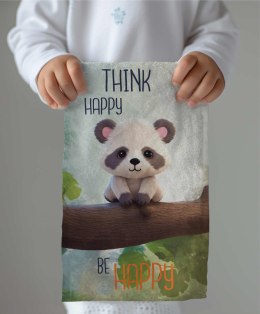 Ręczniczek do przedszkola 30x50 Panda niebieski dziecięcy bawełniany 18T