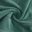 Ręcznik Jessi 90x150 zielony ciemny frotte 500g/m2 z fakturą wytłaczanej krateczki i welurową bordiurą Eurofirany Ręcznik Jessi 90x150 zielony ciemny frotte 500g/m2 z fakturą wytłaczanej krateczki i welurową bordiurą Eurofirany