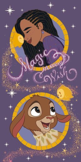 Ręcznik plażowy 70x140 Wsh magic fioletowy bawełniany August 23